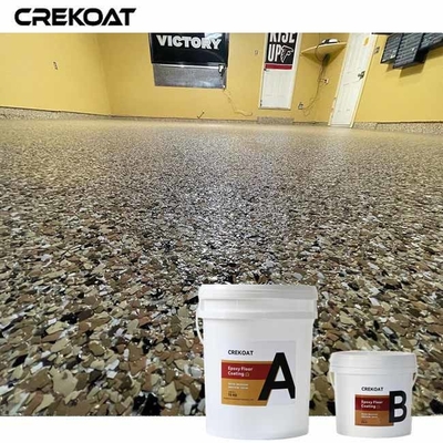 Revestimento de piso em flocos de epoxi com baixo teor de COV cura relativamente rapidamente reduzindo o tempo de inatividade